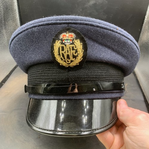 Original British RAF Royal Air Force Peaked Cap & Badge - Size 54 - Picture 8 of 11