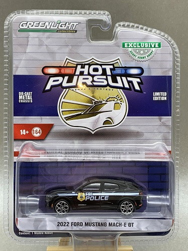 Ford Mustang Mach-E Gt Fbi Police MaßStab 1:64 Limited Eition Greenlight Neu-image
