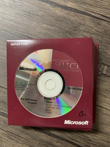 Microsoft Select System pool May 1999 Release (12) & APPLICATION POOL 2000 (4) - Picture 8 of 12