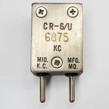 Mid. Mfg. CR-6/U 6875 KC KHz FT-243 Ham Radio Crystal Military Amateur Ch 318 6Q