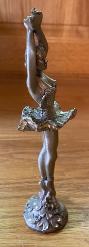 Vintage Schwanensee feines Zinn Meisterwerk 7 Zoll Figur schönes Design - Bild 8 von 12