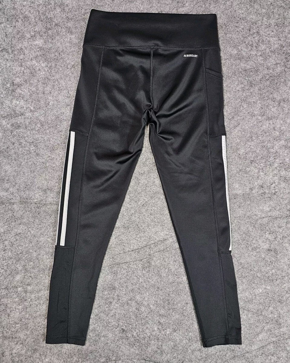 Adidas Leggings Yoga Pants Aeroready Running Women's M Striped