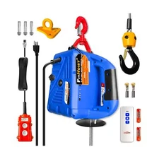 110V Electric Hoist Winch | 1100lbs 1500W Portable Electric Power Winch with ...