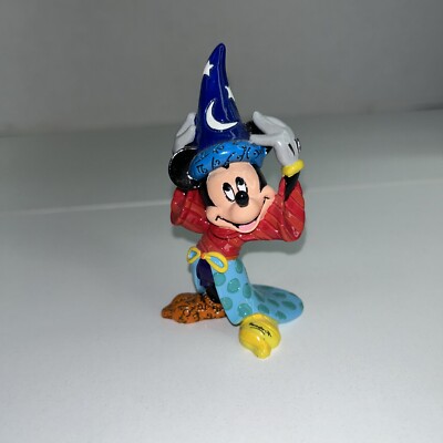 Disney Romero Britto Pop Art Sorcerer Mickey Mouse Fantasia Figurine Mini 4''
