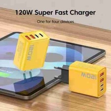Chargeur Rapide 120W USB C + USB A recharger téléphone mobile samsung iphone
