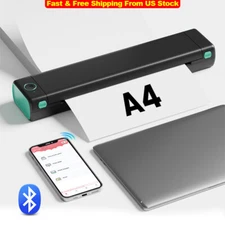 Portable Wireless A4 Bluetooth Thermal Printer for Travel Phomemo M08F LOT