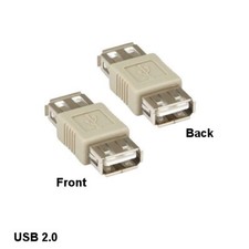 10PCS USB 2.0 Type A Female to Female Adapter Extender for PC Laptop Notebook