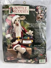 Bottle Buddies Santa Deer 13 Vtg Dimensions Crafts 62125