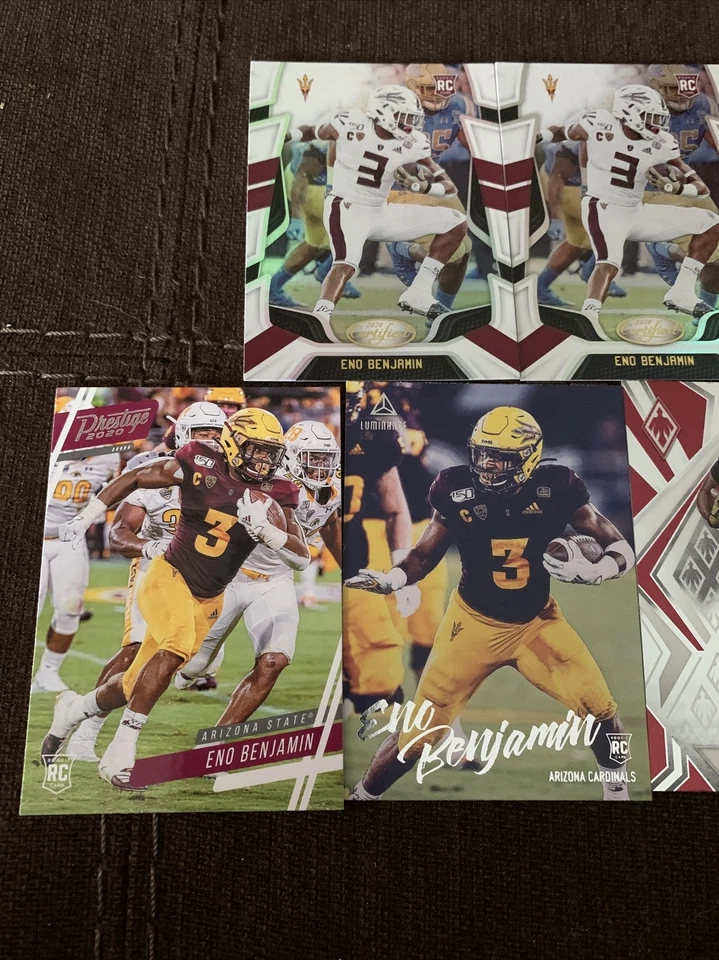 Eno Benjamin Rookie Lot. Cardinals. Luminance, Phoenix Red, Certified. - Image 2 of 3