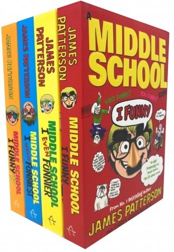 James Patterson I Funny Series 4 Books Set Totally Funniest,funnier,Middle Schoo