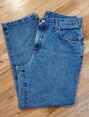 Original Lee Womens 10 Petite Mom Jeans Boot Cut High Rise Medium Wash