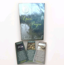 SIGNED - EPICO BAYOU, Charlsie Russell 2009 1st Edition + Bookmarks, Mississippi