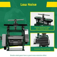 Rolling Mill Machine Rollers Metal Wire Flat Jewelry Tool Manual Combination USA