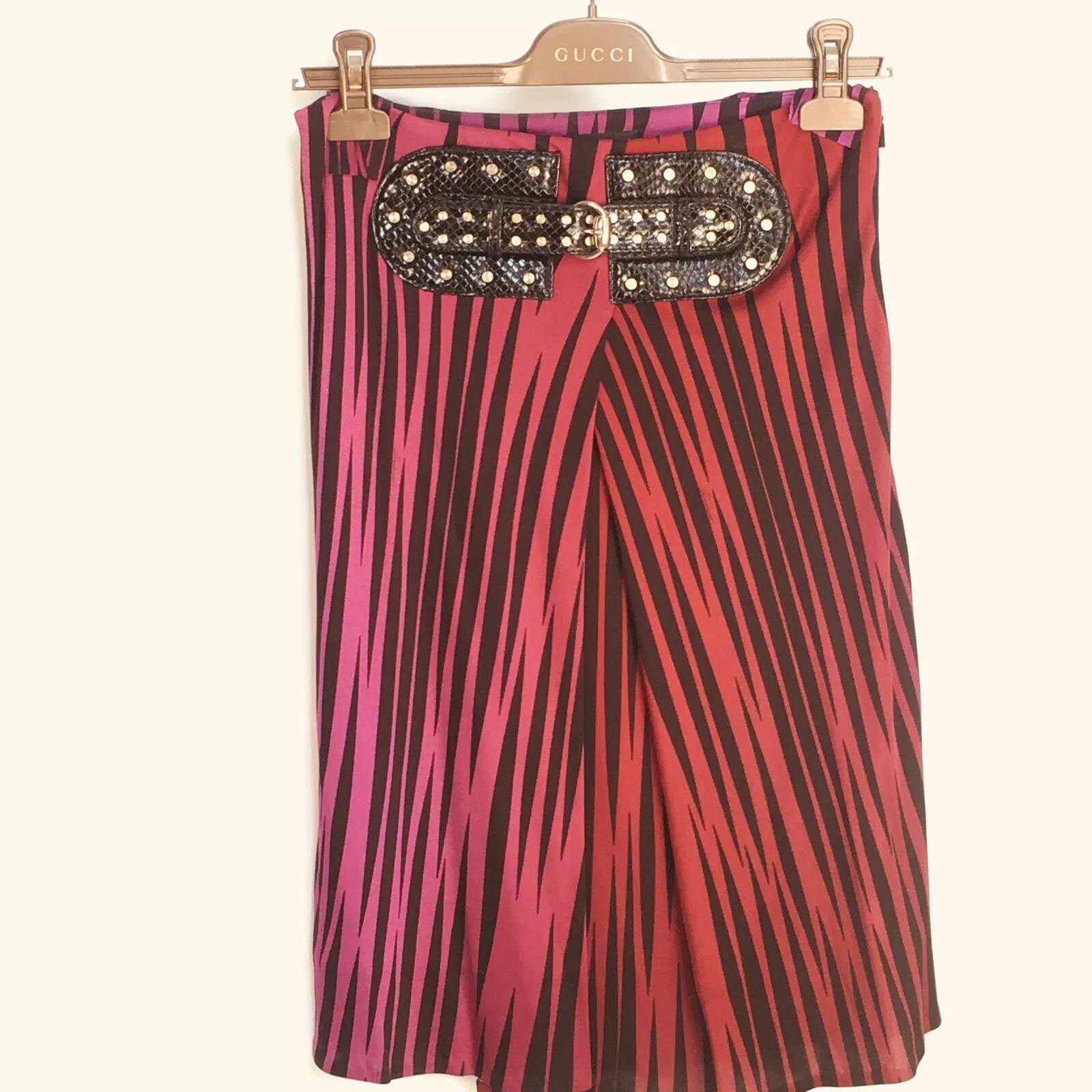 JUPE LONGUEUR GENOU VINTAGE GUCCI COLLECTION PAR FRIDA GIANNINI TAILLE IT 42