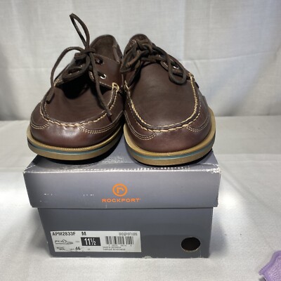 Men's Rockport Perth Boat Shoes 11 1/2 Size Washable Foot Wear