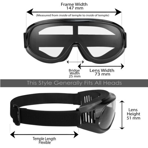 Gafas de motocicleta que se ajustan sobre gafas de sol RX amarillo claro gris oscuro - Imagen 5 de 21