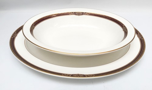 Royal Doulton TENNYSON ovale Servier-Gemüseschüssel und Platte