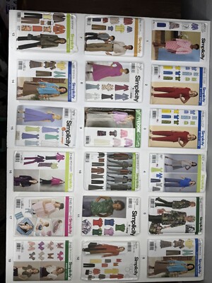 Simplicity Sewing Pattern Collection - 94 Different Patterns to choose