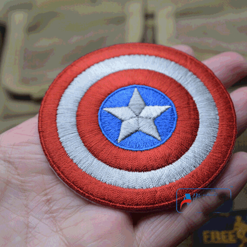 Captain America PATCHES BADGE USA ARMY EMBROIDERED Hook PATCH - Picture 4 of 6
