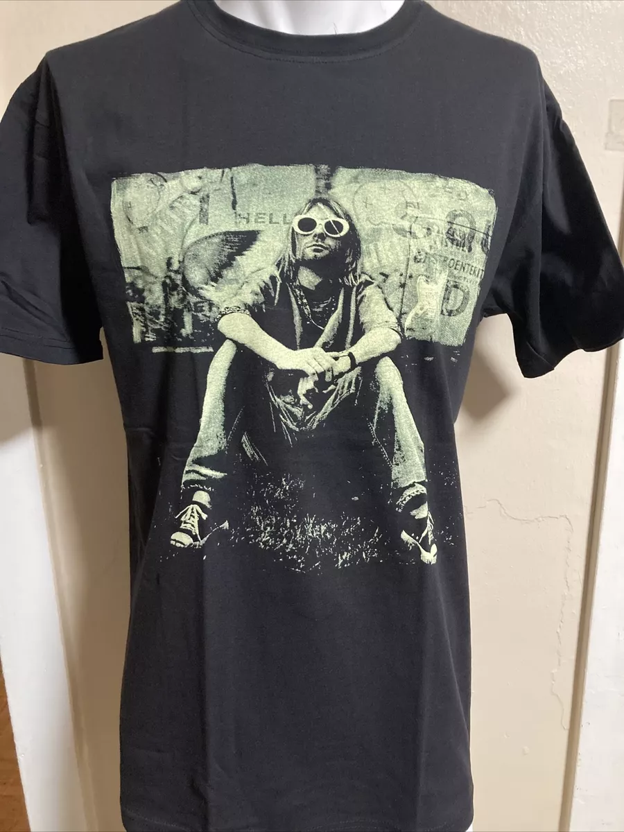 KURT COBAIN T SHIRT Color BLACK Size L | eBay