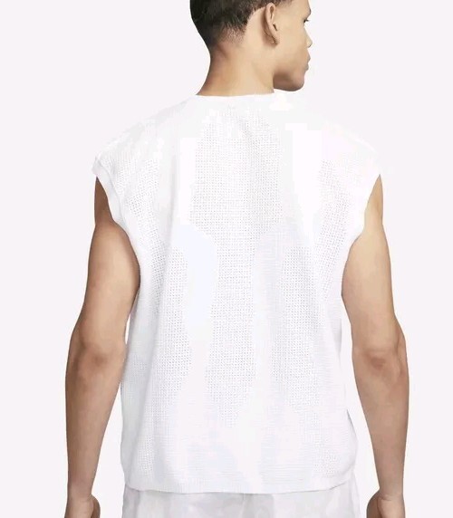 Mens Nike Tech Pack Engineered Knit Sleeveless Top White