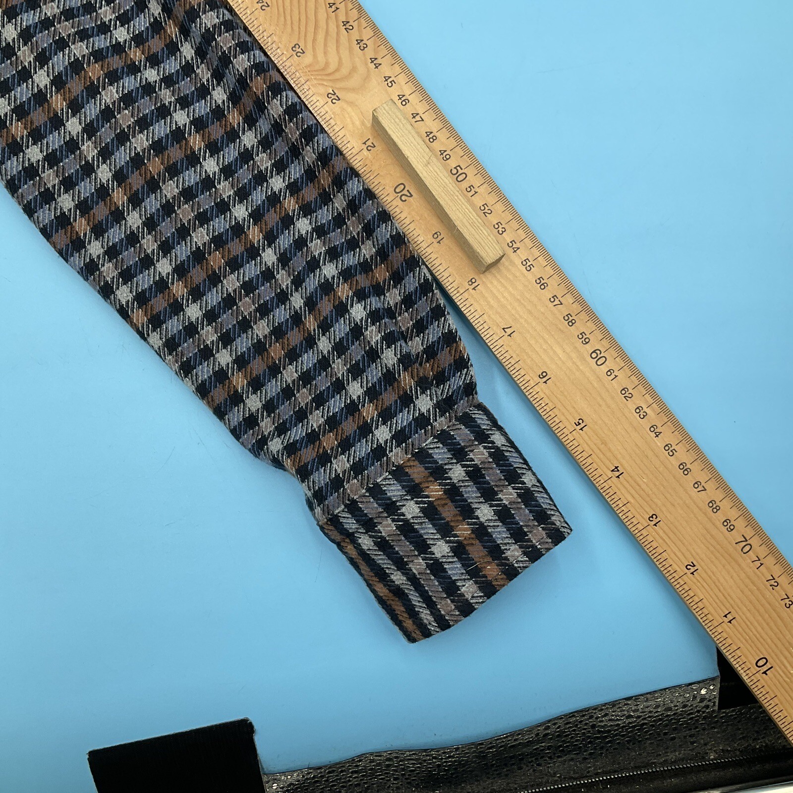 *Rare* Reiss Ash Men’s Button Check Over Shirt Regular Fit Double Pockets Small image 10