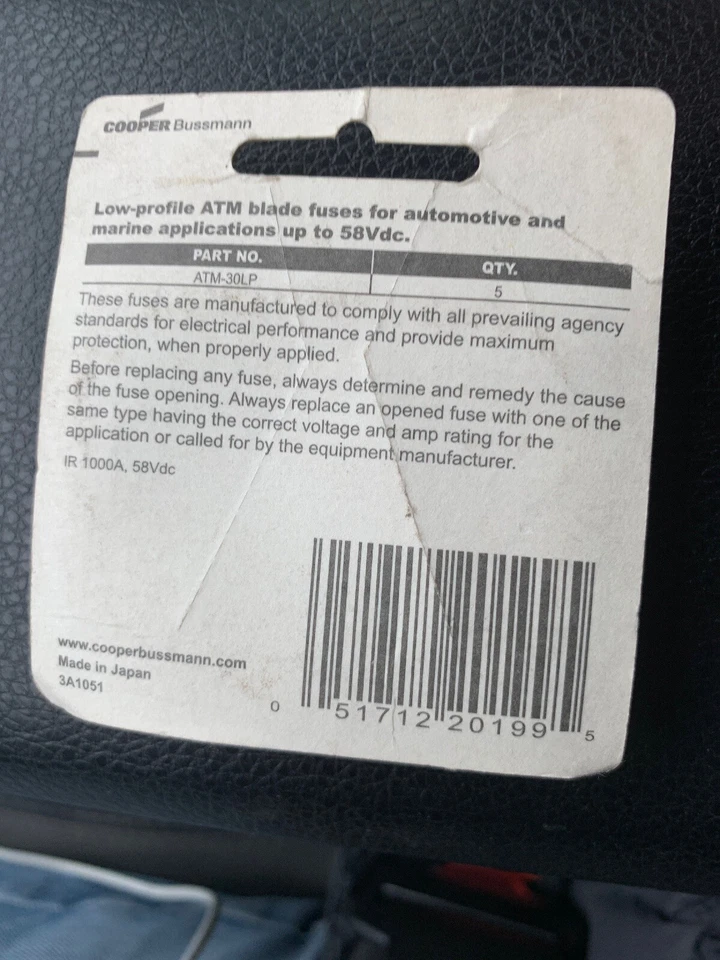 Fusible Bpatm30lprp Bussmann Bpatm30lprp Foto 3 de 3