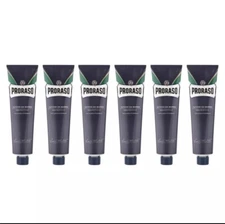 Proraso Shaving Cream in Tube Protective-Blue 5.2 oz - 6 Pack FRESH STOCK ITALY
