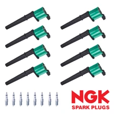 8 Professional Ignition Coil & NGK Iridium Spark Plug for 2007-2012 Ford