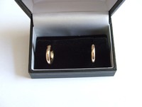 9ct Gold Creole Earrings, Good Quality, Well Made In Earring Box Hallmarked 9ct Gold Creole Earrings, Good Quality, Well Made In Earring Box Hallmarked