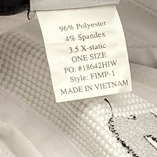 P Hat Cap Strap Back White X-Static Lightweight Athletic Mesh Performance Mens - Picture 11 of 11