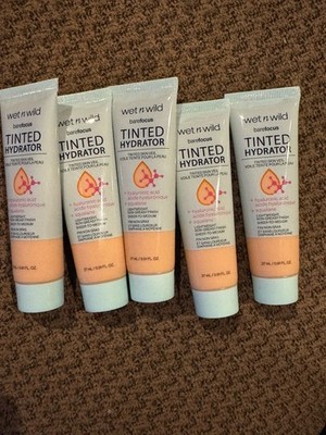 PACK OF 5~Wet N Wild Barefocus Tinted Hydrator Oil-Free~Porcelain New