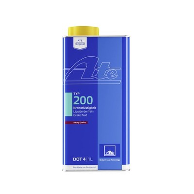 ATE Original TYP 200 Racing Quality DOT 4 Brake Fluid, 1 Liter 1 Liter, Blue 