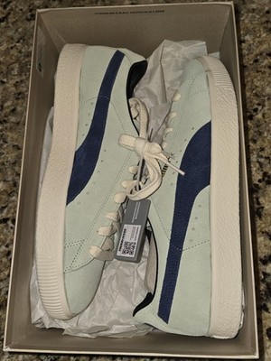 Puma Suede Vintage Mint Frosted Ivory Navy Mens SZ 12 NEW In Box