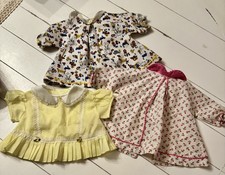 Vintage Baby Doll Clothes Lot 10 Pieces Dresses Outfits Fits Dolls 16-18  
