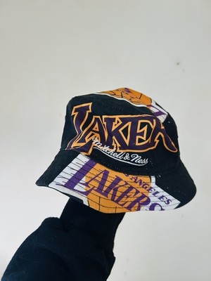 MITCHELL & NESS NBA basketball cut up BUCKET HAT LA los angeles Lakers S/M