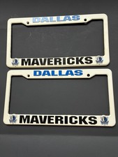 Two Dallas Mavericks License Plate Frames