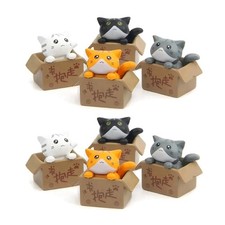 Niedliche -Katzenstatue, Als Garten- oder Zimmerdekoration, Ideales Geschen3518