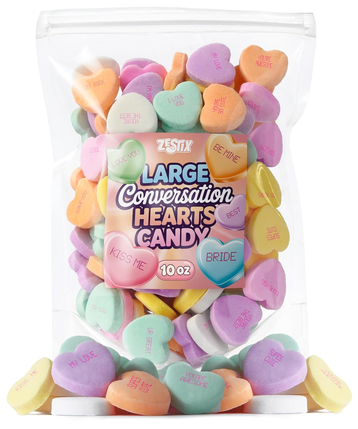 Large Conversation Hearts Candy 10Oz – Valentines Bulk Mix & Mother’S Day Editio thumbnail 10