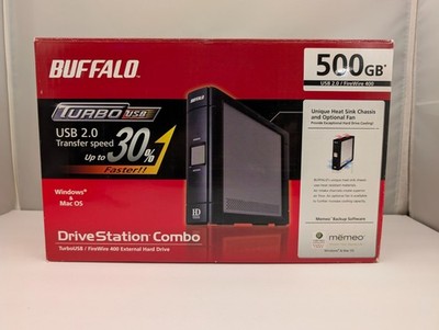 BUFFALO TurboUSB / FireWire 400 External 500G Drive Station Combo | HD-HS500IU2