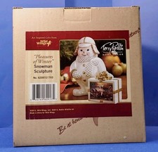 ART INSPIRED GIFTS FROM WILD WINGS TERRY REDLIN HOME DECOR SNOWMAN SCULPTURE 