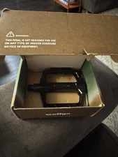 Wellgo BMX Bike Bicycle Pedals Aluminum 9/16" Black w Reflectors PD1610 B087