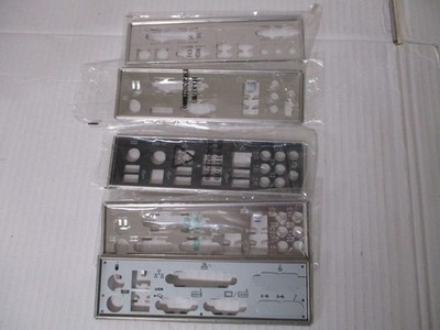 5x ATX BLENDEN IO SHIELDS ATX Blende für Asus und Gigabyte Mainboards-