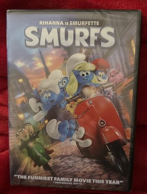 The SMURFS (DVD 2025) All-Star Voice Cast John Goodman Rihanna Brand New Sealed