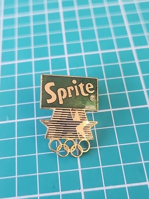 Vtg Olympics Olympic Games Sprite Coca-Cola Sponsor Gold  Tone Lapel Pin