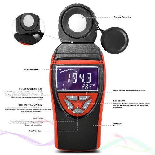 Digital Tester Auto Shutdown Feature Precise Light Intensity Measurement - Picture 5 of 8