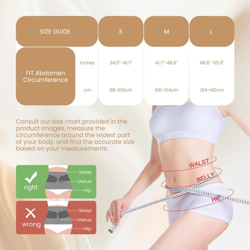 Postpartum Belly Band for Women: Abdominal Binder for C Section Recovery Post... - Picture 2 of 7