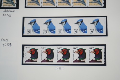 US COLLECTION OF COIL STAMPS MINT & USED STORED IN WHITE ACE ALBUM - Picture 15 of 24