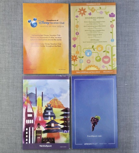 Lot 4 EPCOT Festival Pässe Essen & Wein 2014 Blumengarten '16 '20 Kunst '19 - Bild 2 von 19