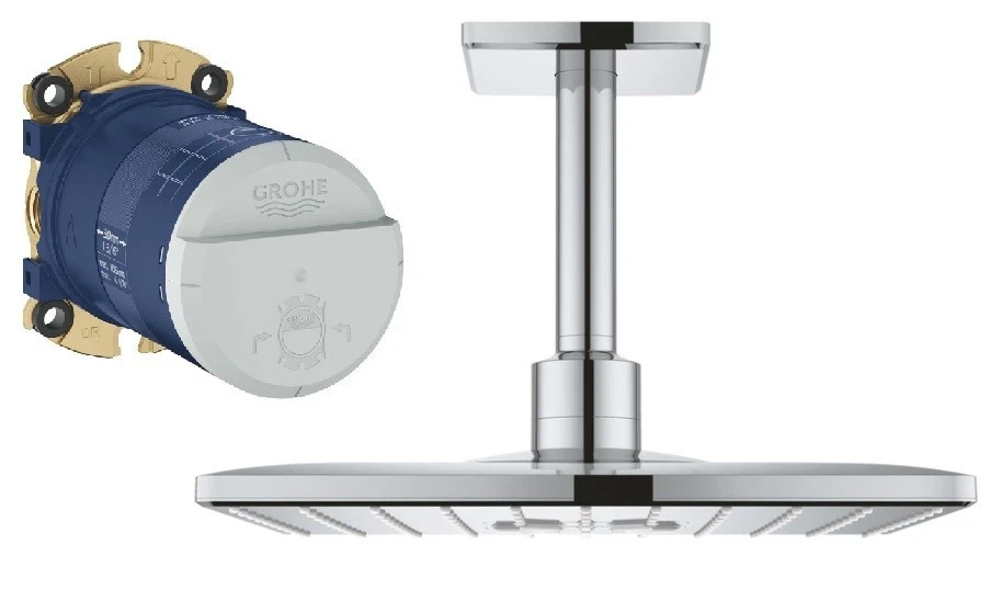 Grohe Cube SmartActive RainShower Head Set With 2 Spray Pattern c/w Rough in Box